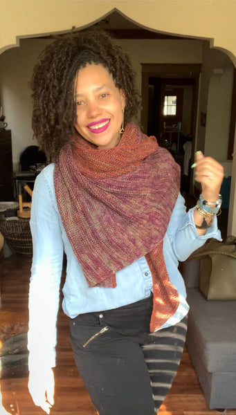 Queue Shawl Knitting Pattern